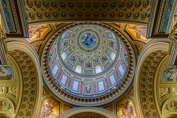 istock Painted dome of the Basilica of St. Stephen.Budapest 543047908