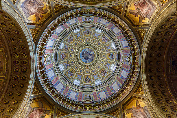 istock Painted dome of the Basilica of St. Stephen.Budapest 543048058