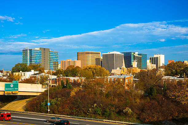 istock Wilmington Skyline and Highway during Autumn 543052384