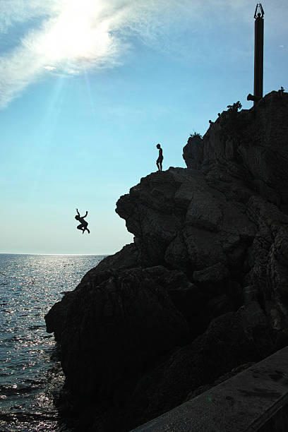 istock Cliff jumpers in Montenegro 543054634