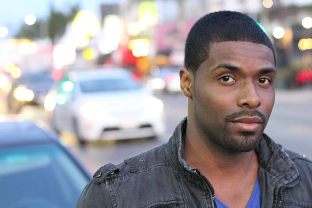 istock Gorgeous Black Man Walking in the City 543057008