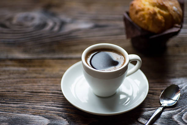 istock Classic style espresso shot with chip muffin 543057290