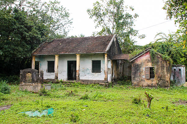 istock Building ruins with overgrowth in the Vietnamese Jungle. 543058696