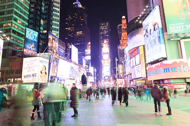 istock Time Square by night, New York City 543058724
