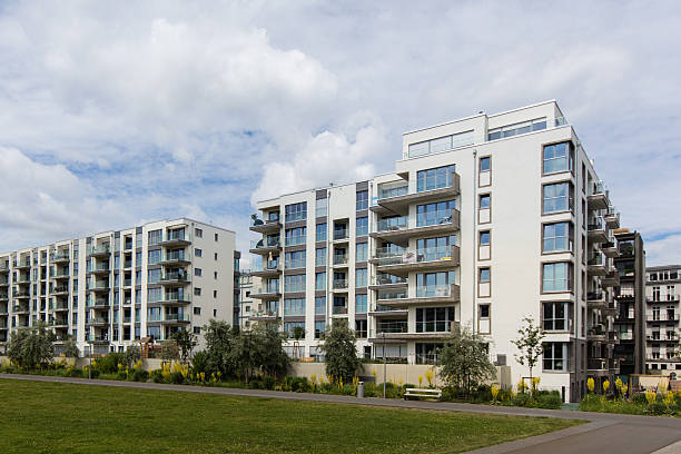 istock modern residential building complex , apartment house 543060224