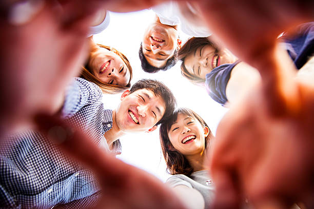 istock People having fun, taking a Selfie all together at party 543060638