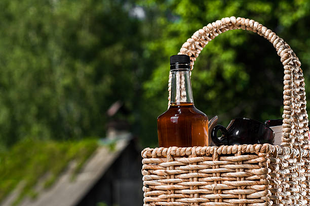istock Whiskey bottle over the foliage 543064450