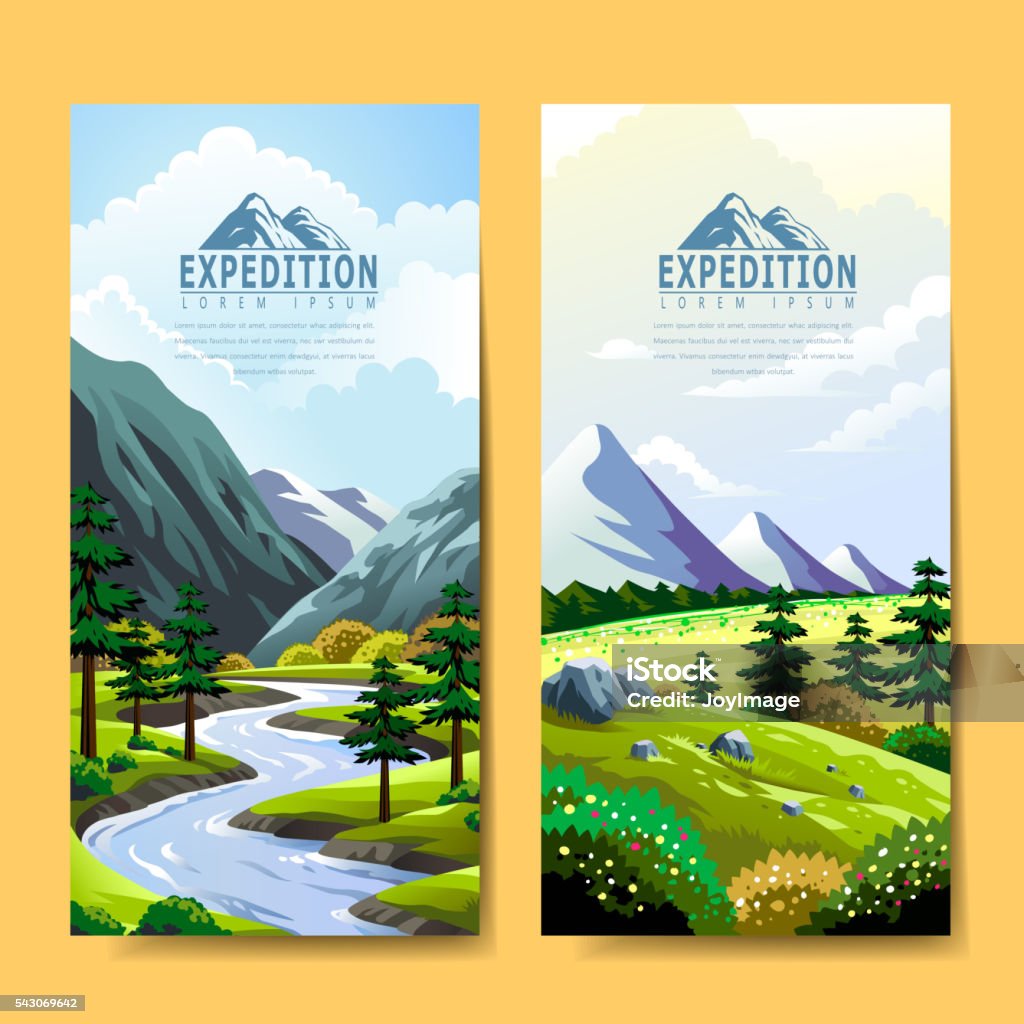 Excursion Forms Banner Expedition Banner Design Stock Illustration - Download Image Now ...