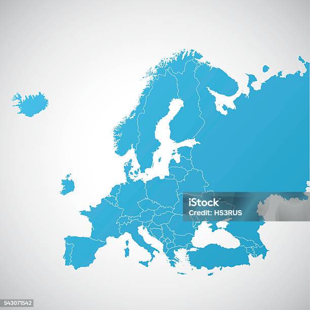 Map Europe With And Without Great Britain Stock Illustration - Download Image Now - Europe, Map, Belgium