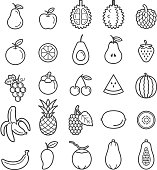 istock Fruits Icons. 543075170