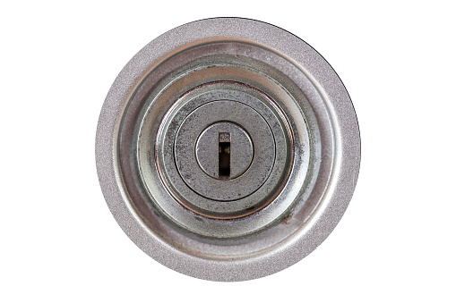 keyhole in round lock