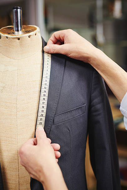 istock Measuring collar of jacket 543079758