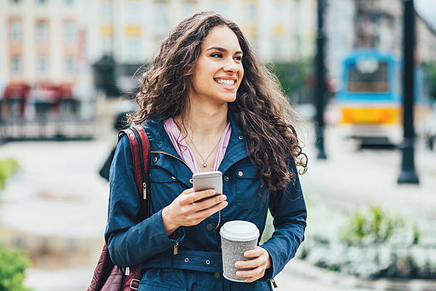 istock Young woman in the city 543081868