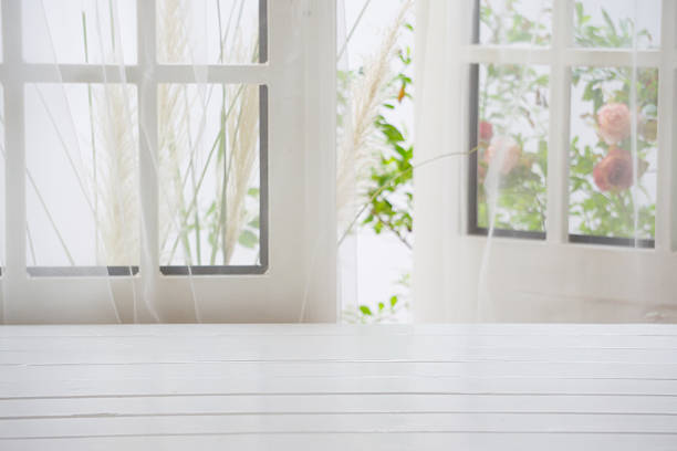 istock Wooden over summer window background 543082778