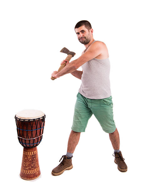 istock man with an ax on a white background 543083114