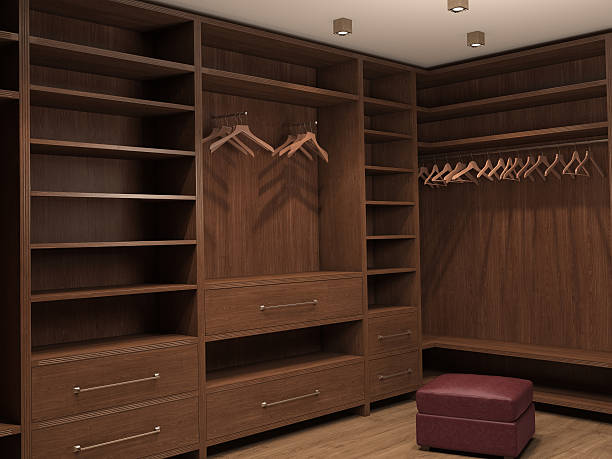 istock Empty dressing room, interior of a modern house. 3d illustration 543084648