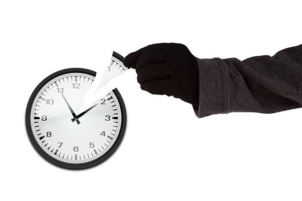 Time thief concept stock photo