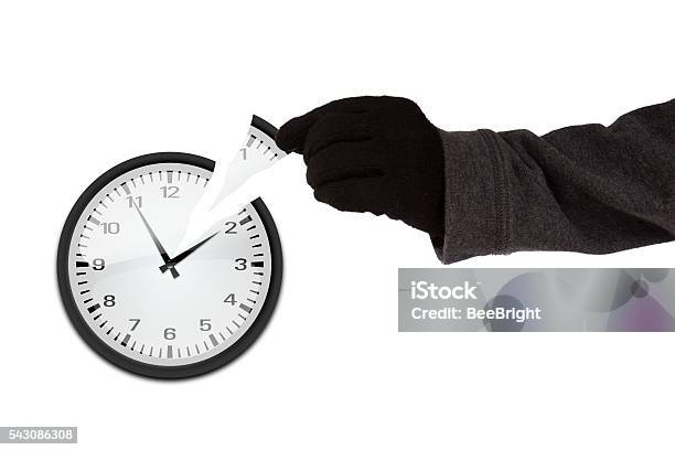Time Thief Concept Stock Photo - Download Image Now - Time, Thief, Stealing - Crime