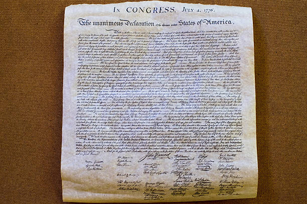 istock Declaration of independence 4th july 1776 close up 543087224