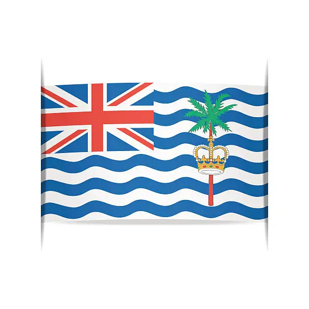 Vector illustration of Flag of British Indian Ocean Territory.