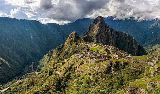 istock Wide angle panorama of Machu Picchu 543173990