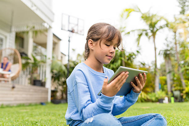istock Girl watching something on digital tablet 543174732