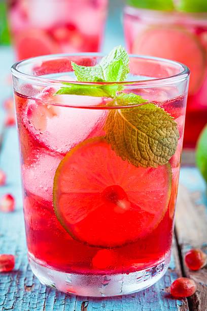 istock homemade lemonade with pomegranate, mint and lime 543175388