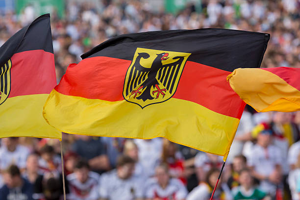 istock German national flag in front of spectators 543177344