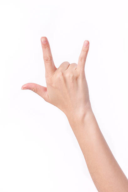 istock I love you hand sign, studio isolated 543180166