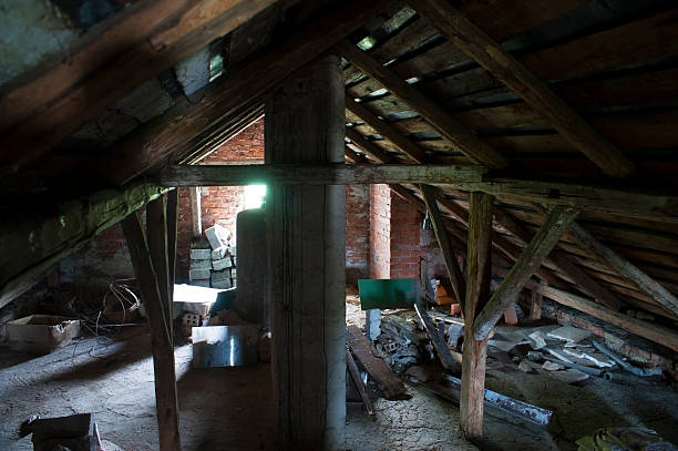 istock Old loft in an abandoned house 543180272