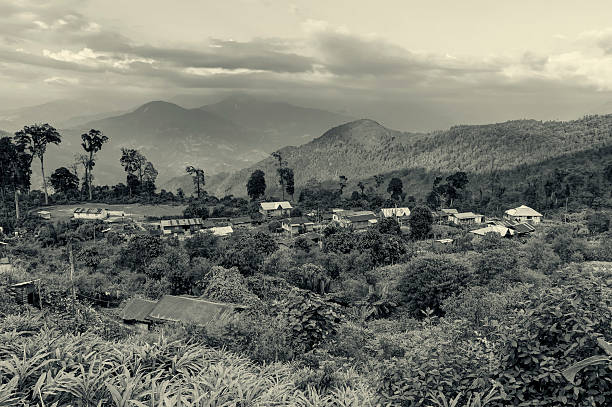 istock Silerygaon Village, with Himalayan mountain in backdrop, Sikkim 543182960