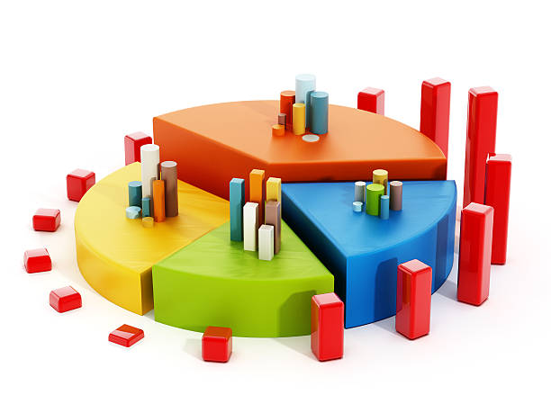 istock Business pie chart and sale blocks 543183992