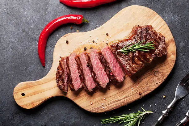 Photo of Grilled sliced beef steak