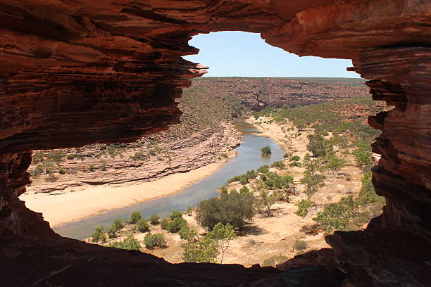 istock Karijini National Park by window in rock 543186944