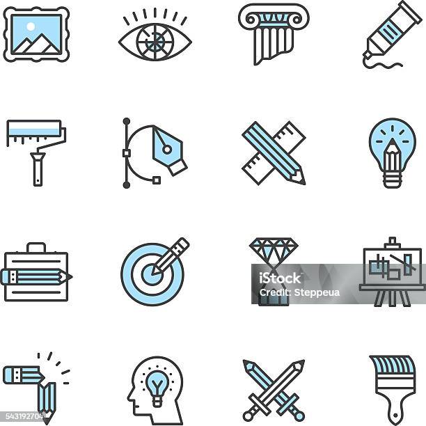 Design Icons Stock Illustration - Download Image Now - Icon Symbol, Symbol, Painted Image