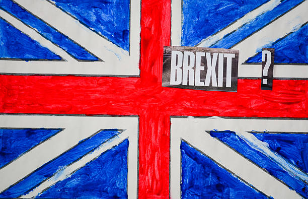 istock British flag and word brexit 543196764