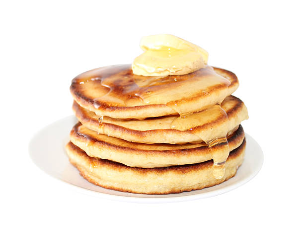 istock Pancakes with liquid honey (image with clipping path) 543197118