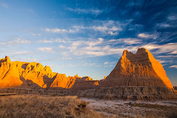 istock Formations of Badlands National Park at sunset. 543199532