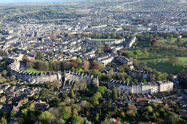 istock Aerial view of Bath City 543203330