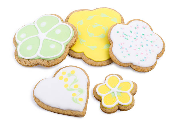 istock Homemade baked gingerbread, isolated on a white 543203718