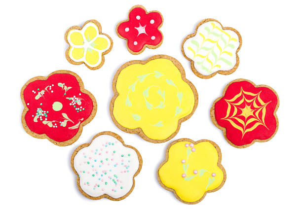 istock Homemade baked gingerbread, isolated on a white 543203818