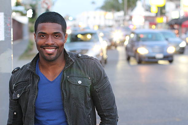 istock Gorgeous Black Man Walking in the City 543204692