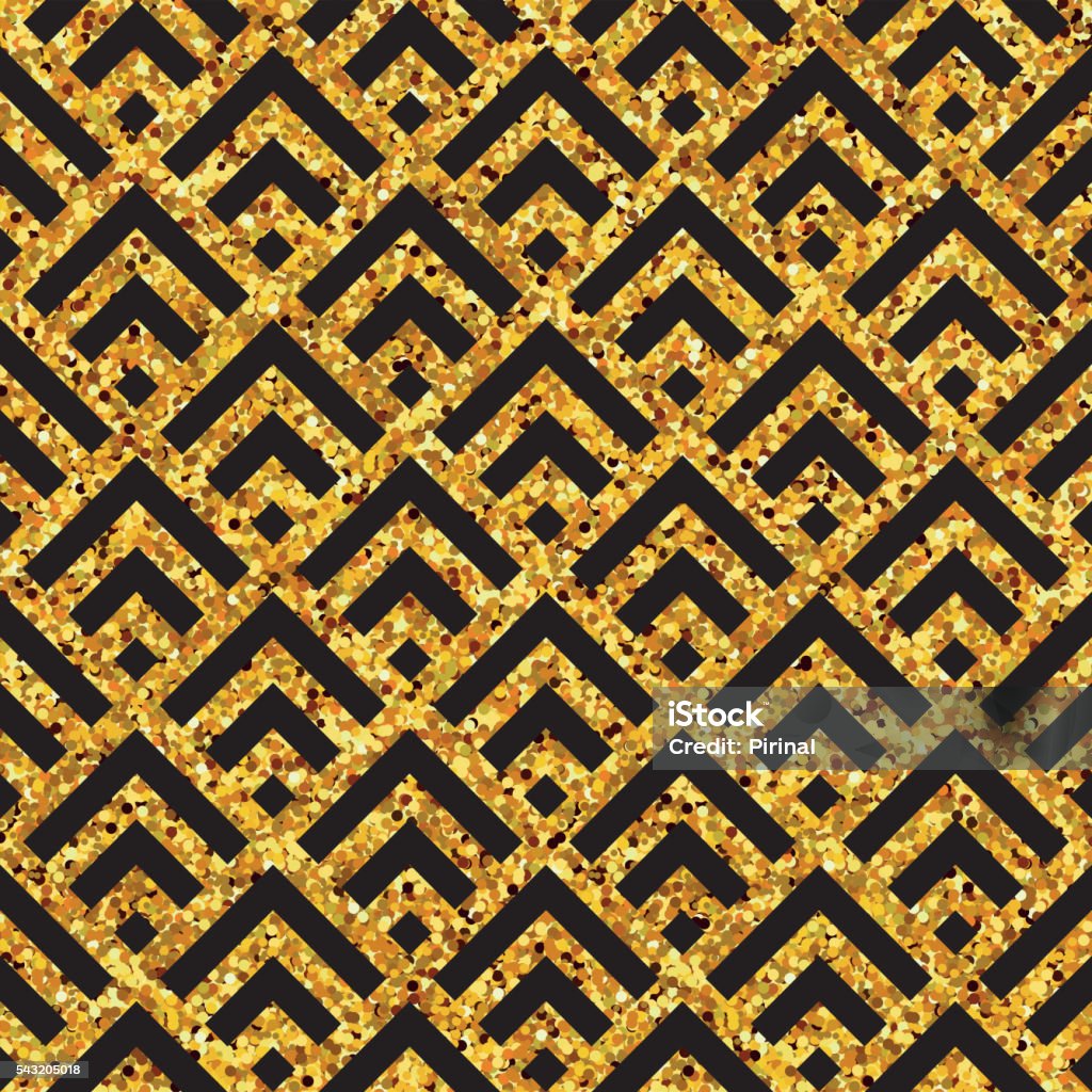 Powder Gold Pattern Geometric Gold Pattern6 Stock Illustration - Download Image Now ...