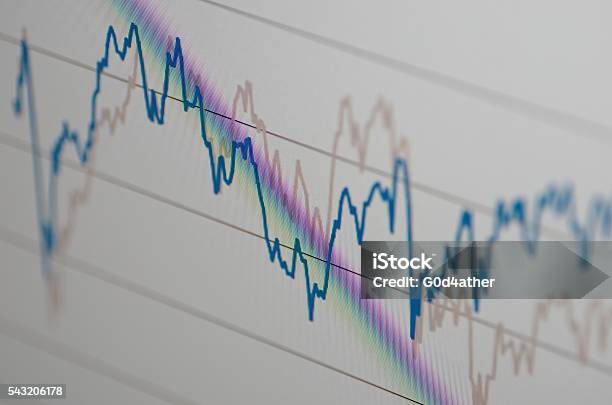 Foto de Gráfico Do Mercado De Ações e mais fotos de stock de Curva - Forma - Curva - Forma, Sinal de Ceda a Vez, Finanças