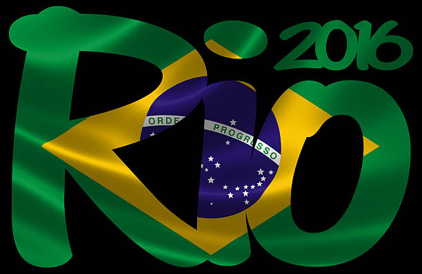 Rio 2016 With Brazilian Flag