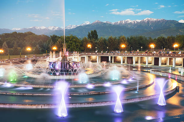 istock Fountain at Almaty, Kazakhstan 543207462