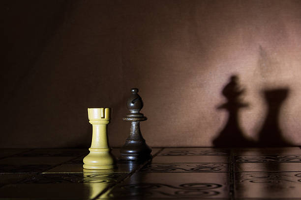 istock Chess photographed on a chessboard 543208820