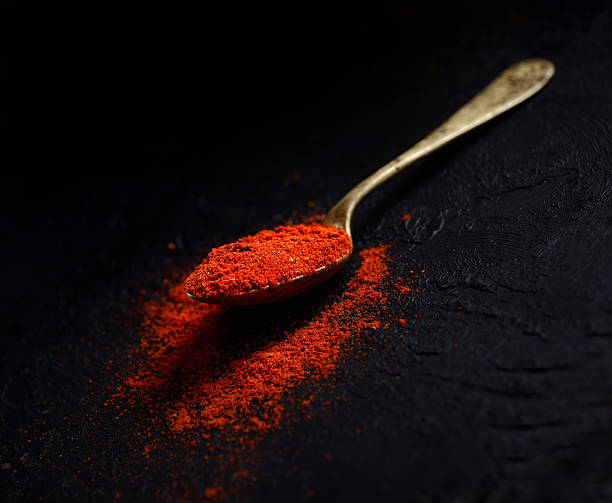 istock chili powder with vintage spoon on a dark background 543212834