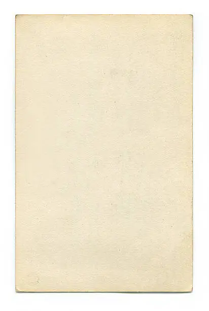 Blank antique postcard. The image includes a clipping path.