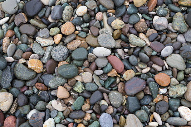 istock Colorful wet pebbles on the beach 543218014